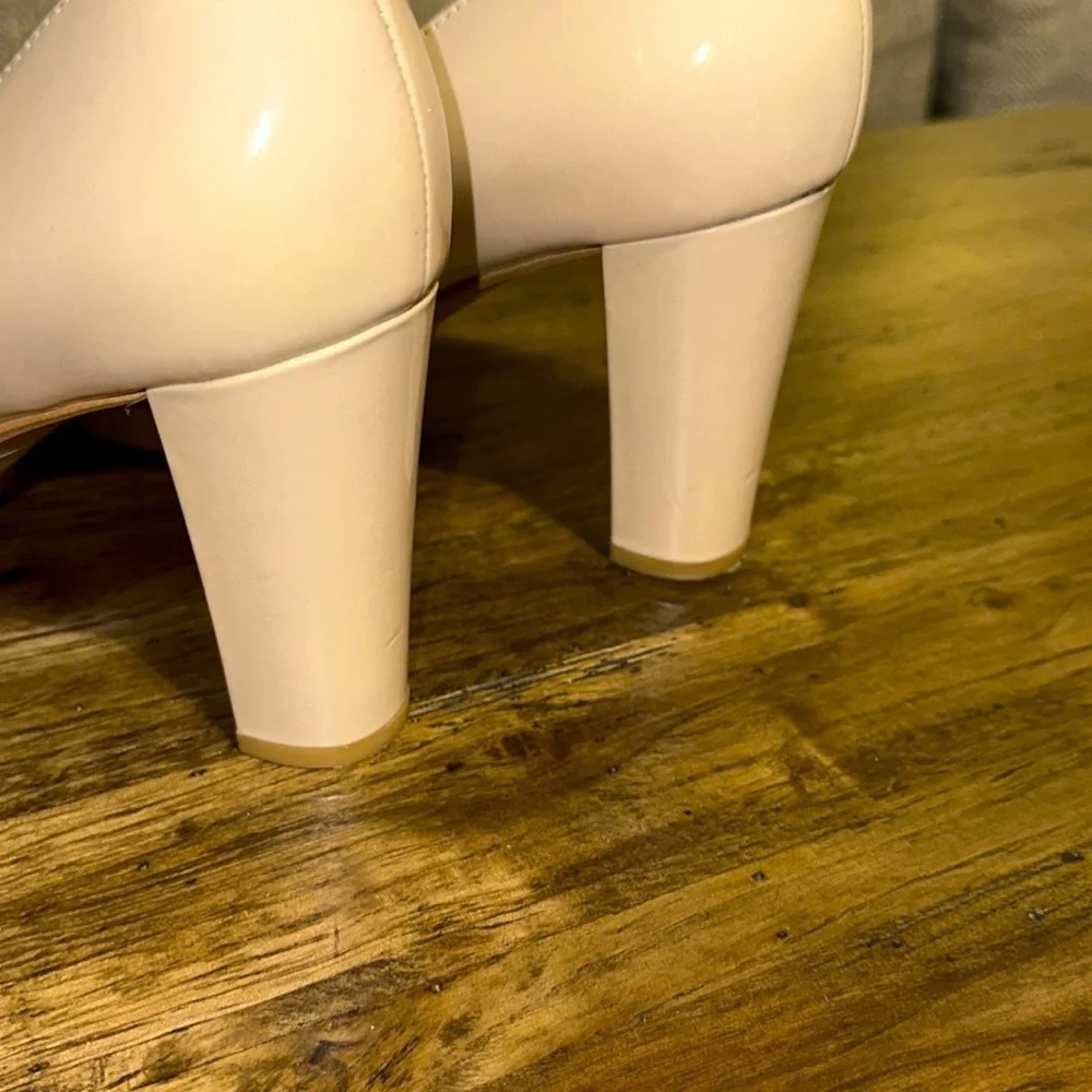 CLARKS NARRATIVE KENDRA SIENNA NUDE PATENT ROSE PALE LEATHER 9.5 WOMEN SHOE - Picture 15 of 16